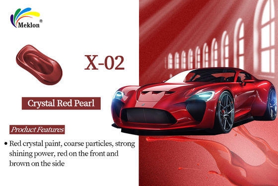 Materie prime avanzate Vernice per auto ad alta applicazione Vernice per auto rosso cristallino HS 1K