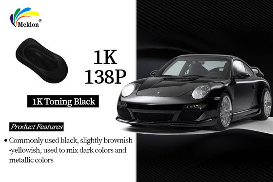 1K Mixing Black Gloss Acrylic Solid Colors Vernice auto: Sistema avanzato di miscelazione dei colori