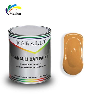 Anti-UV poliestere semigloss 1K trasparente rivestimento giallo vernice per auto metallica