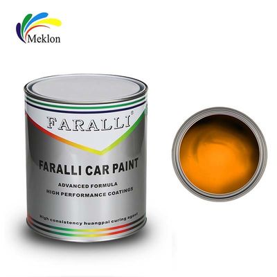 Anti-UV poliestere semigloss 1K trasparente rivestimento giallo vernice per auto metallica