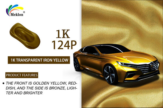 Rivestimento automatico 1K Ferro trasparente giallo Acrilico Rifinitura Glitter Vernice auto
