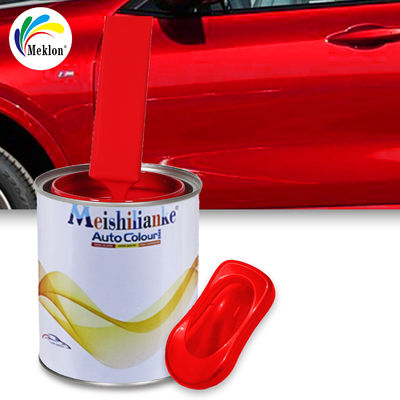 Verniciatura auto Autofinish1k Vernice di base rossa Effetto specchio ad alto lucentezza Vernice di finitura automobilistica
