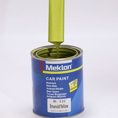 1K giallo smeraldo buona adesione forte copertura di potenza alta croma vernice auto basecoat