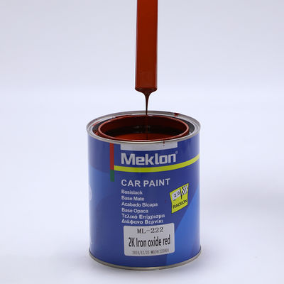 Top Sale 2K Oxido di ferro Vernice automatica rossa Rivestimento liquido acrilico per spruzzo Vernice di rifinitura automobilistica