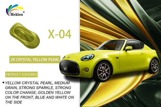 1K Crystal Yellow Pearl Auto Paint: colori vivaci e resistenza alle intemperie per il corpo dell'auto