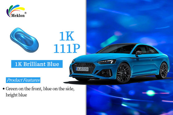 1K Brilliant Blue rivestimento del corpo dell'automobile Vernice auto a prova di ruggine asciugatura rapida Vernice metallica 1K