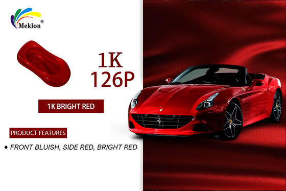 Vernice per auto resistente agli acidi Basecoat Color rosso solido Antiossidazione