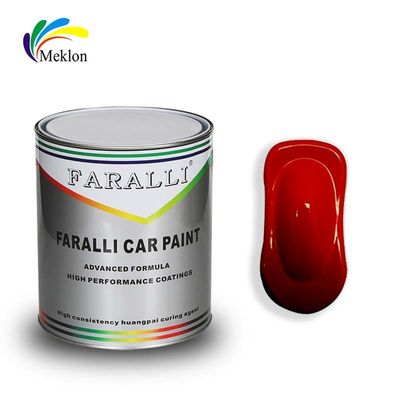 Vernice per auto resistente agli acidi Basecoat Color rosso solido Antiossidazione