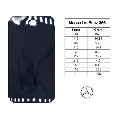 Vernice per auto acrilica Premium 1K Blue Pearl per Mercedes-Benz DB366 Formula a base d'acqua ecologica​