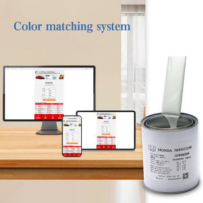 Resistenza agli graffi Honda NH552M 1K Vernice acrilica per auto grigio chiaro argento