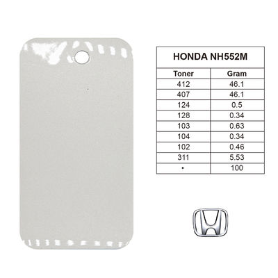 Resistenza agli graffi Honda NH552M 1K Vernice acrilica per auto grigio chiaro argento