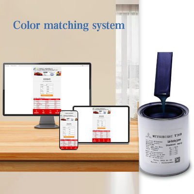 Un produttore di vernici per auto con un ricco sistema di formula per i colori