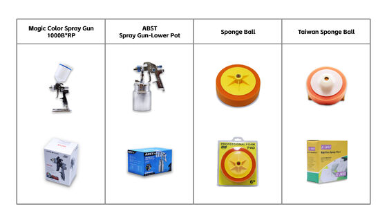 Pistola di spruzzo di vernice per auto efficiente e resistente