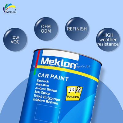 Meklon Emerald Yellow Refinish Acrylic Liquid Coating Vernice auto per l'applicazione di spray e riparazione auto