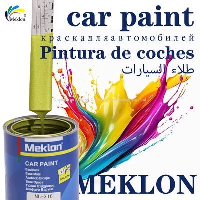 Meklon Emerald Yellow Refinish Acrylic Liquid Coating Vernice auto per l'applicazione di spray e riparazione auto
