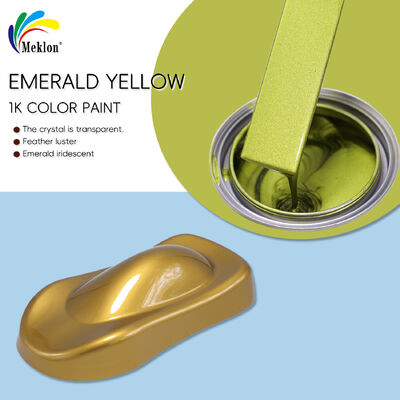 Meklon Emerald Yellow Refinish Acrylic Liquid Coating Vernice auto per l'applicazione di spray e riparazione auto