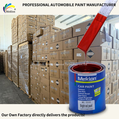 Meklon rosso brillante perla alto cromo resistente agli graffi Rifinire vernice per auto per riparazione auto
