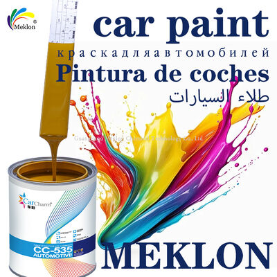 2K Mud Yellow Acrylic Car Refinish Topcoat Paint with Spray Application Liquid Coating Car Paint per riparazione e ristrutturazione auto