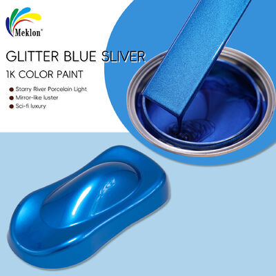 Vernice acrilica 1K per riparazione auto glitter blu argento - Fornitura professionale in grandi quantità