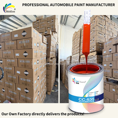 Alta copertura e UV resistente alle intemperie 223 Arancione Rosso 1K Solid Auto Refinish Giallo Rossa Base Vernice di riparazione automobilistica