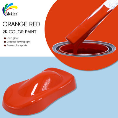 Alta copertura e UV resistente alle intemperie 223 Arancione Rosso 1K Solid Auto Refinish Giallo Rossa Base Vernice di riparazione automobilistica