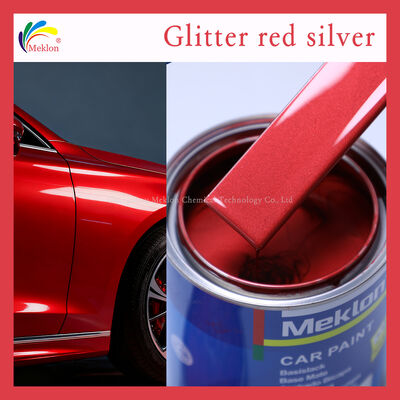 Rifinire la vernice per auto Vernice professionale per automobili progettata per l'applicazione e l'eccellente adesione su vari pannelli della carrozzeria X09 Glitter Red Silver