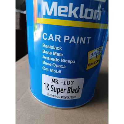 ML-137P 1K Vernice acrilica nera pura per auto Vernice per rifinitura automobilistica in tinta unita lucida per la riparazione della carrozzeria dell'auto