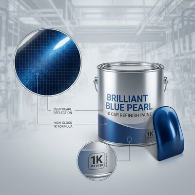 Vernice per auto Brilliant Blue Pearl lucida con forniture per auto I produttori cinesi forniscono direttamente vernice per auto di alta qualità e durevole