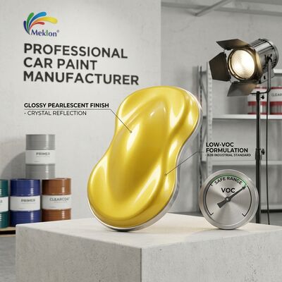 Vernice per auto a basso tenore di VOC Cristallo di perla giallo Vernice per auto resistente agli UV Fornitore