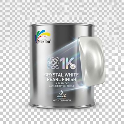 Vernice per auto bianco cristallo 1K, strato di base, materiale acrilico antiossidazione e anticorrosione