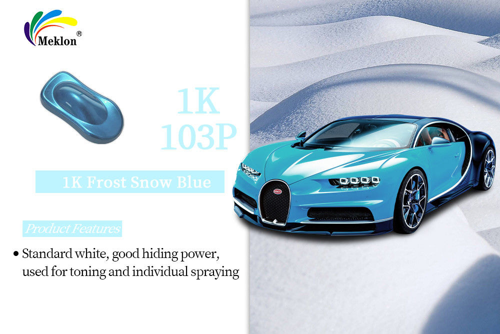 Buona lucentezza 1K Frost Neve Blu Tinture Rivestimento auto Riparazione Auto Rifinire la vernice