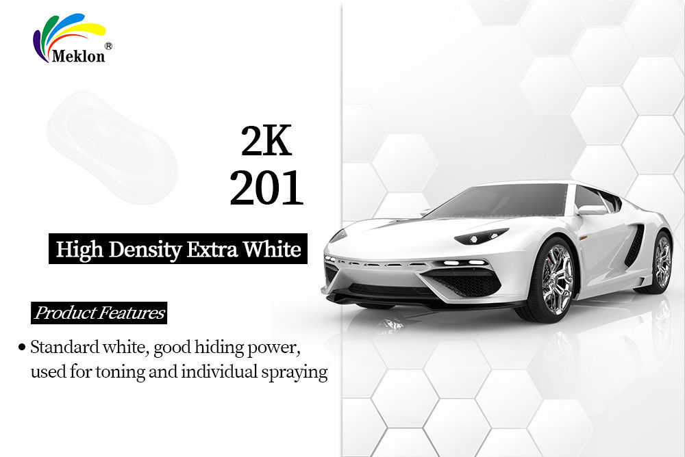 Alto lucente 2K Alta densità Extra bianco Acrilico Top Colorato Auto Rifinitura Vernice Automotive