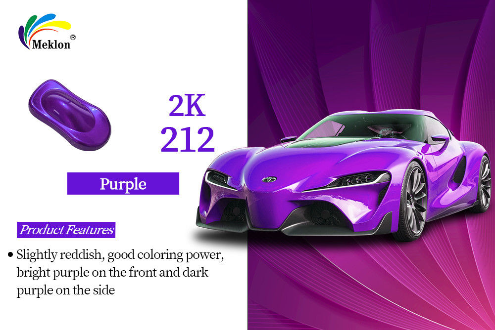Vernice auto resistente alle intemperie Top Coat 2K Purple Blue Color Multiuso