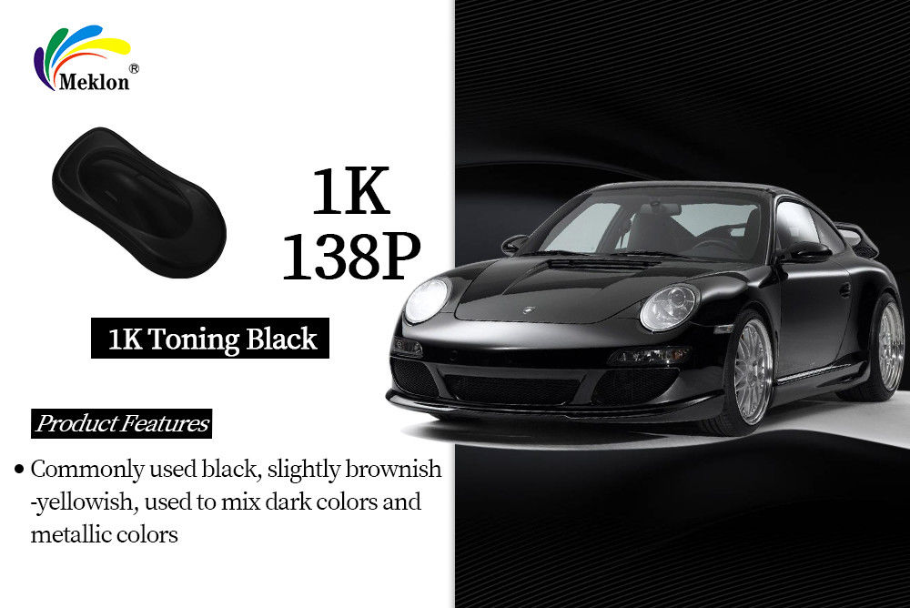 1K Mixing Black Gloss Acrylic Solid Colors Vernice auto: Sistema avanzato di miscelazione dei colori
