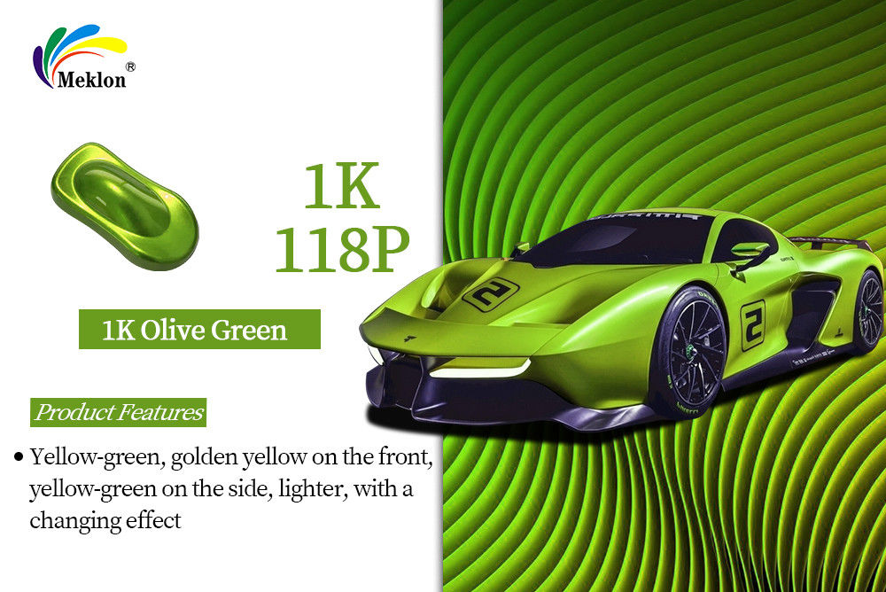 1K Oliver Green Anticorrosione Personalizzato 2K Solid Color Auto Varnish Vernice auto
