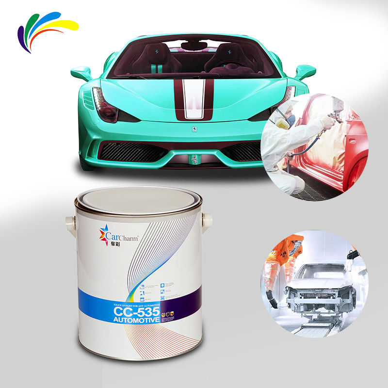1K 2K Sistema solido ad alta concentrazione di odore basso Rivestimento di base automobilistico Spray di verniciatura automatica