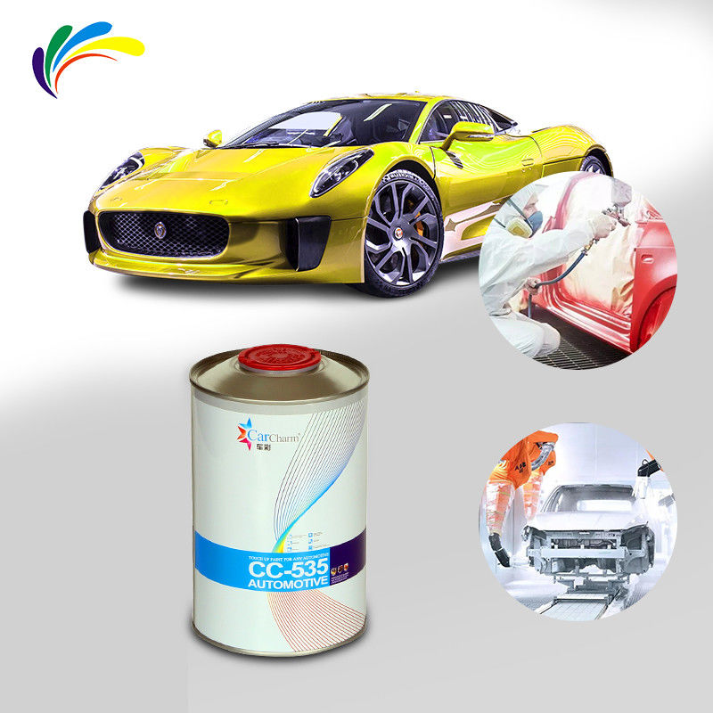 Vernice per riparazioni automobilistiche professionale Meklon Giallo Limone, primer 1K, finitura 2K, protezione anticorrosione e UV