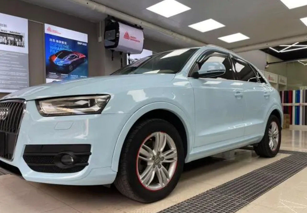 Vernice auto mista pronta per l'Audi LX5D Blu Glacier con cappotto di colore corrispondente