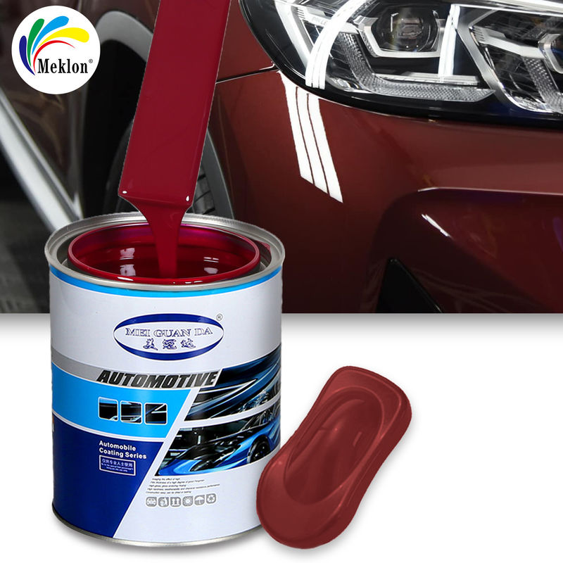 Corpo auto 1K Basecoat Colori rossi Rivestimento cristallino Automotive Spray Auto Base Vernice auto