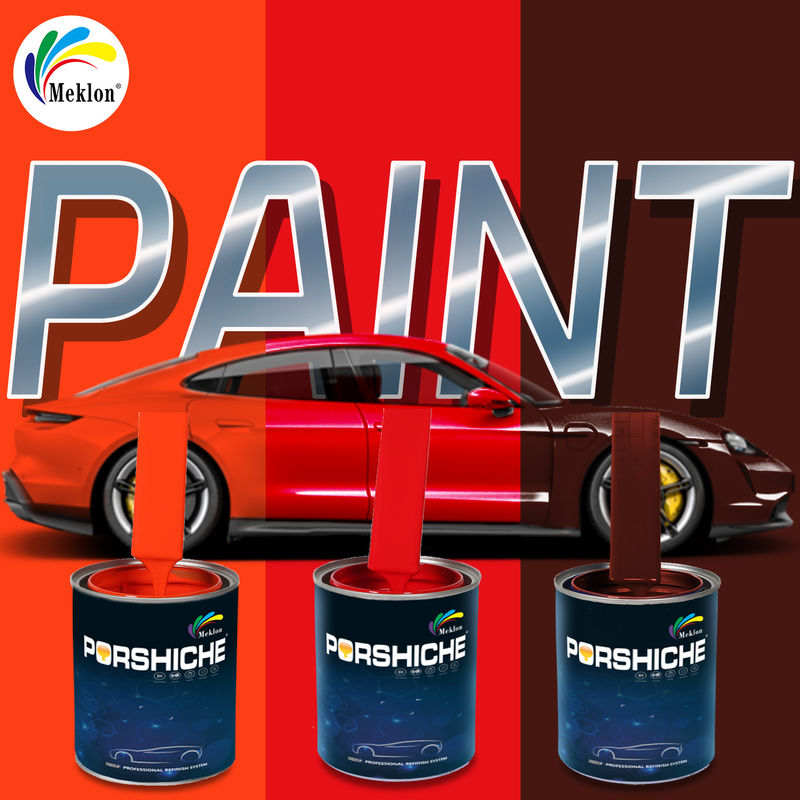 Basecoat Effetto specchio ad alto lucido Vernice auto Vernice automobilistica 1K Grande Vernice rossa Riparazione auto Vernice pura e a colori completi Fornitore