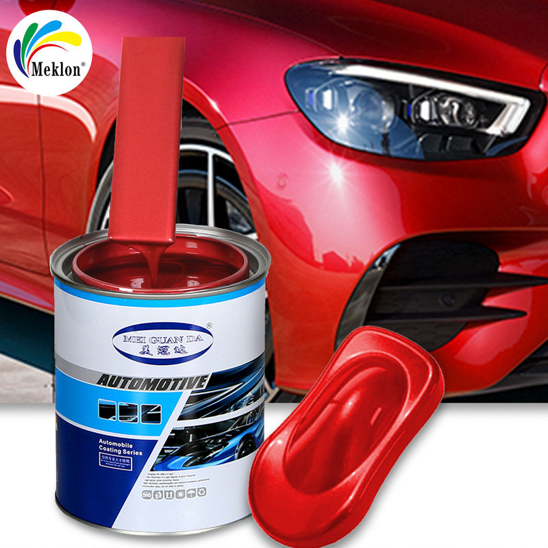 1K Red Car Refinish Paint team di ricerca e produzione indipendenti con grafici masterbatch e schede di colore