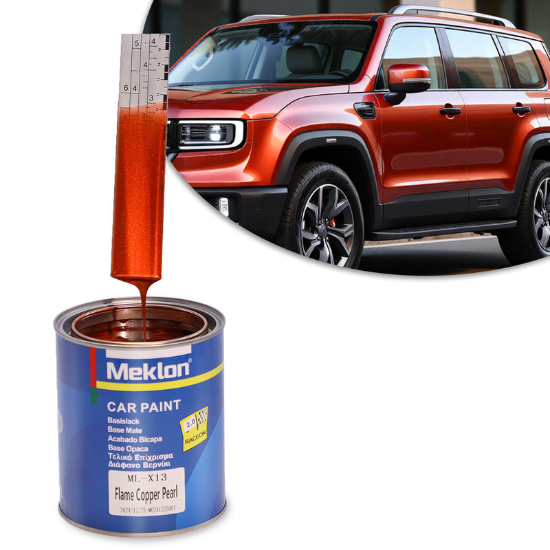 Automotive 1K Flame Copper Pearl Acrylic Liquid Coating Easy Application Car Paint Mixing System Fabbrica prezzo all'ingrosso per