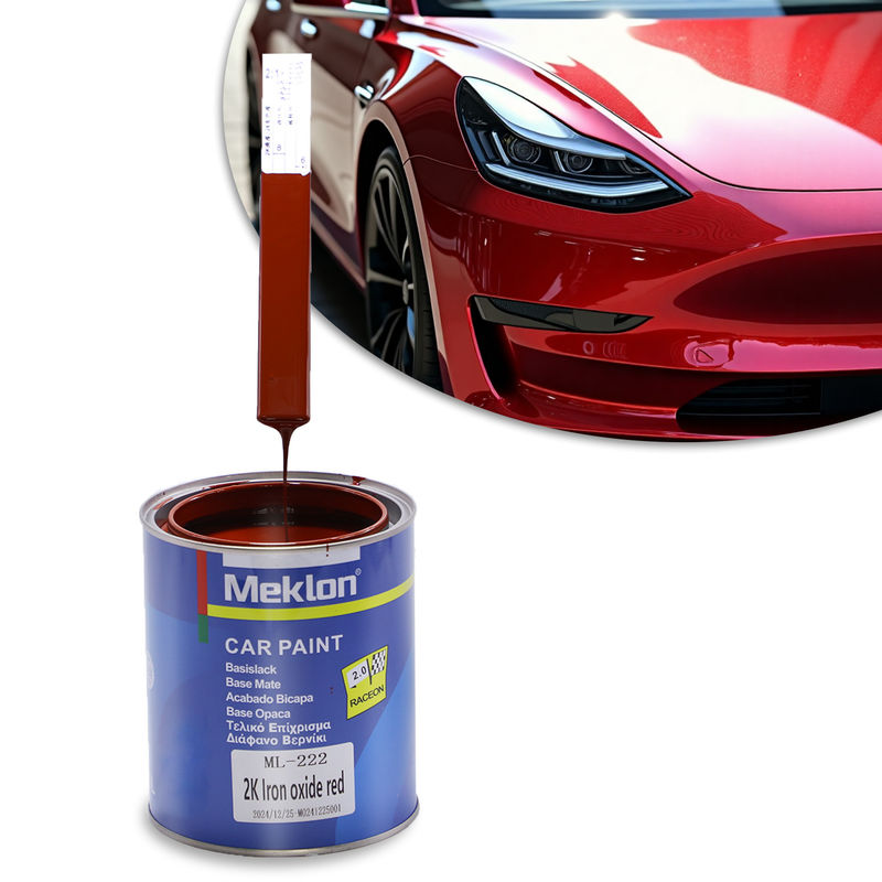 Top Sale 2K Oxido di ferro Vernice automatica rossa Rivestimento liquido acrilico per spruzzo Vernice di rifinitura automobilistica