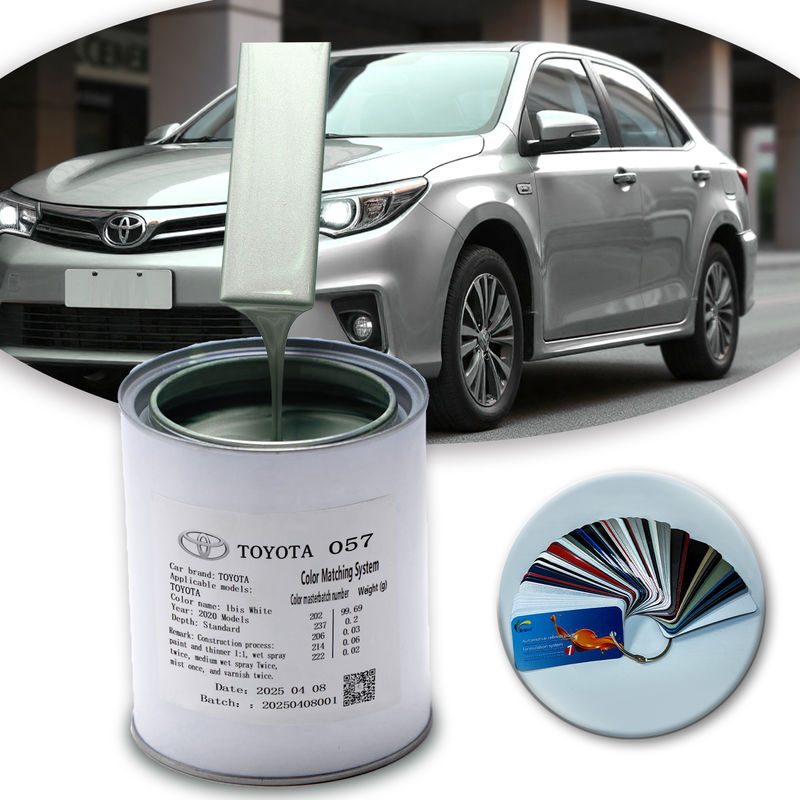 Vernice per auto acrilica Toyota 057 1k Bianco Perla, fornitura diretta dalla fabbrica con formula a base d'acqua ecologica ad asciugatura rapida