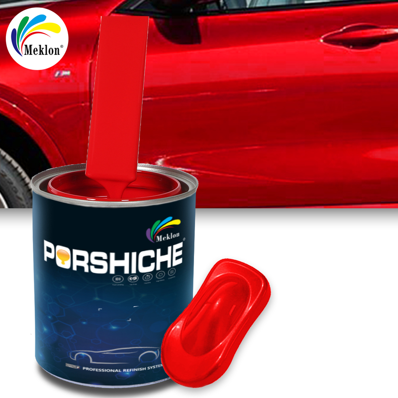 Basecoat Effetto specchio ad alto lucido Vernice auto Vernice automobilistica 1K Grande Vernice rossa Riparazione auto Vernice pura e a colori completi Fornitore