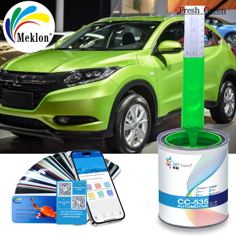 Vernice per auto verde brillante resistente alle intemperie Vernice per auto a spruzzo mista pronta